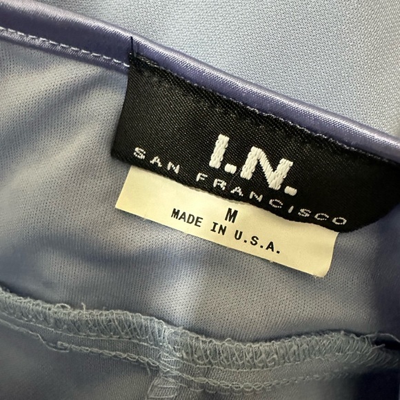 NEW I.N. San Francisco Evening Gown Sequins Prom Formal Juniors Sz M Blue Dress - Picture 14 of 15